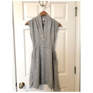 Banana Republic Heather Gray Wool Cashmere Blend Sweater Dress